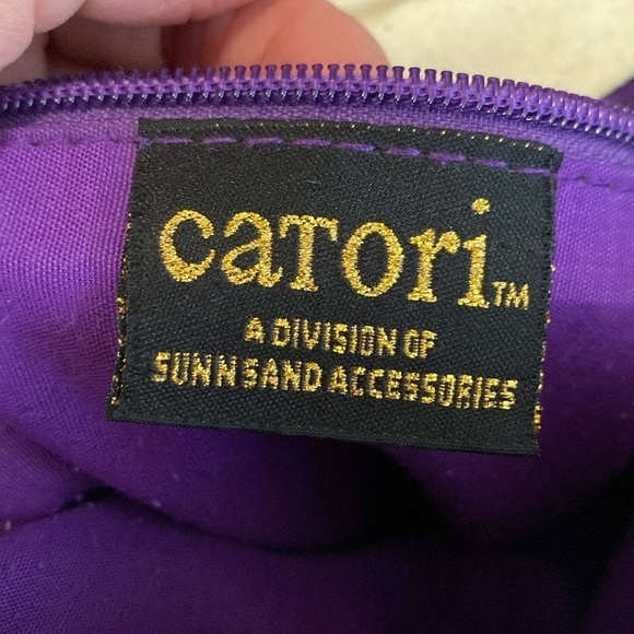 Catori Boho Crossbody gold/purple thread & Zippers Bohemian Hippie Beach Gypsy - Picture 12 of 14